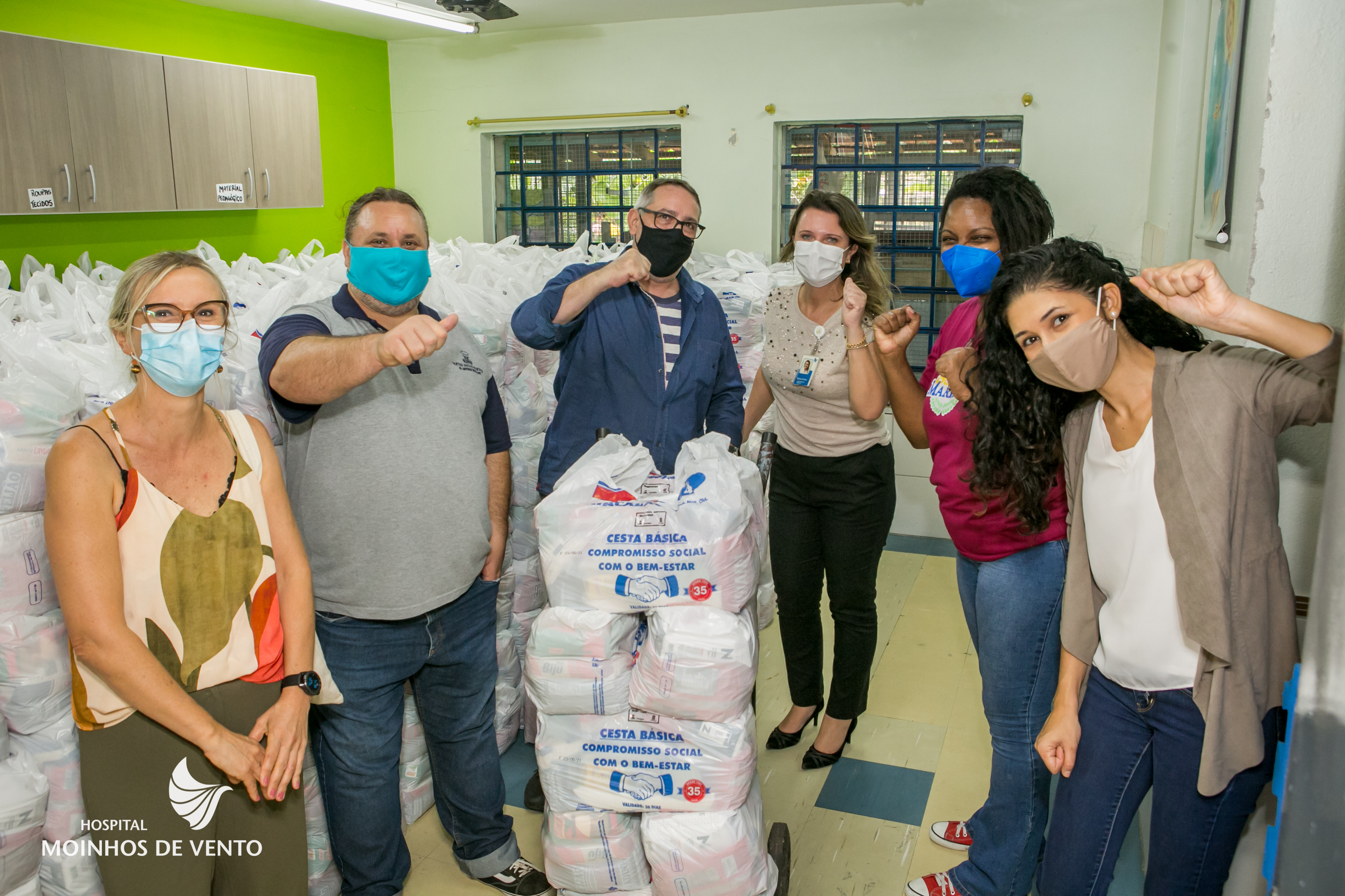 Hospital Moinhos de Vento inicia entrega de 5 mil cestas básicas da campanha Prato Cheio de Solidariedade