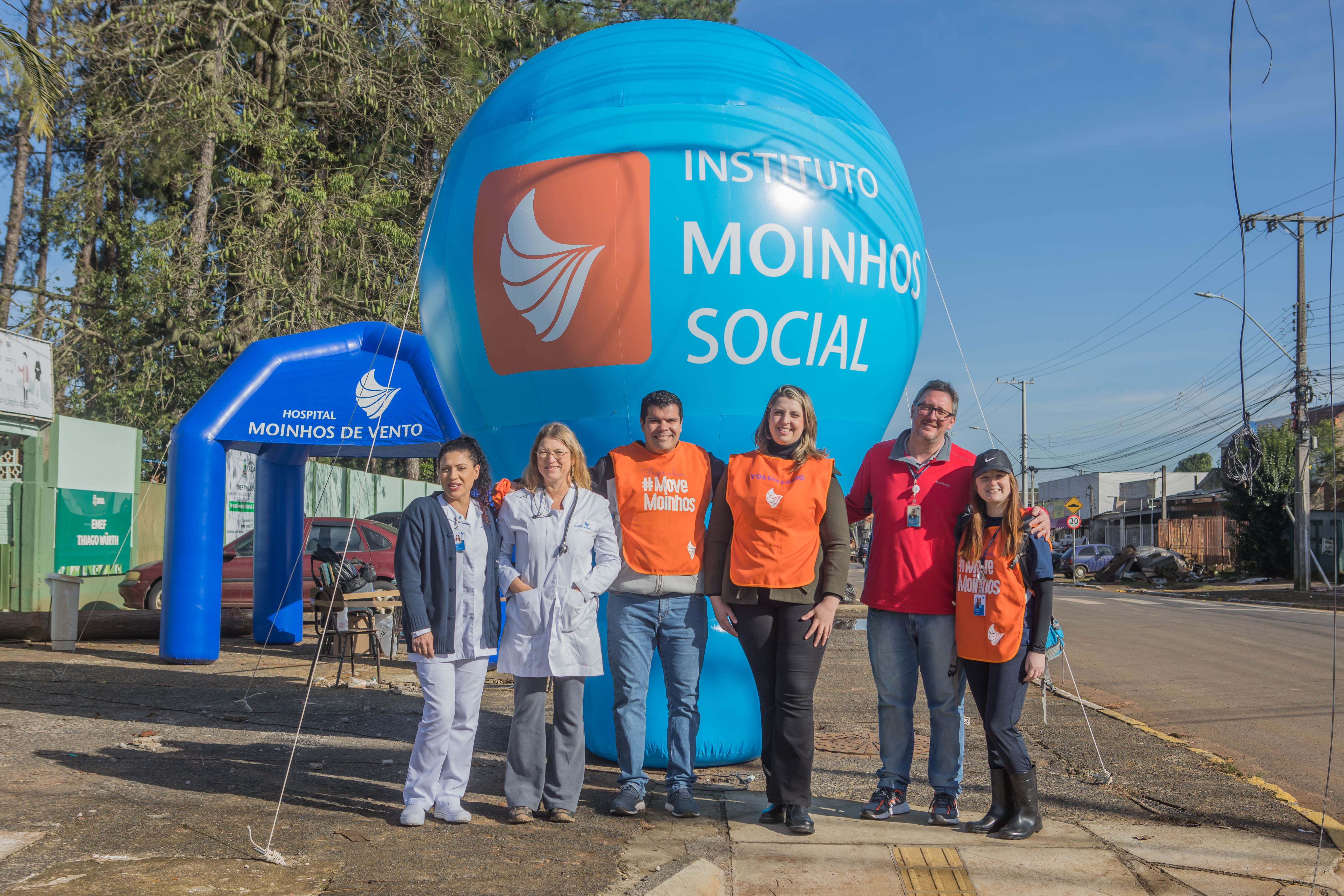 Hospital Moinhos de Vento realiza ação de saúde às vítimas da enchente em Eldorado do Sul